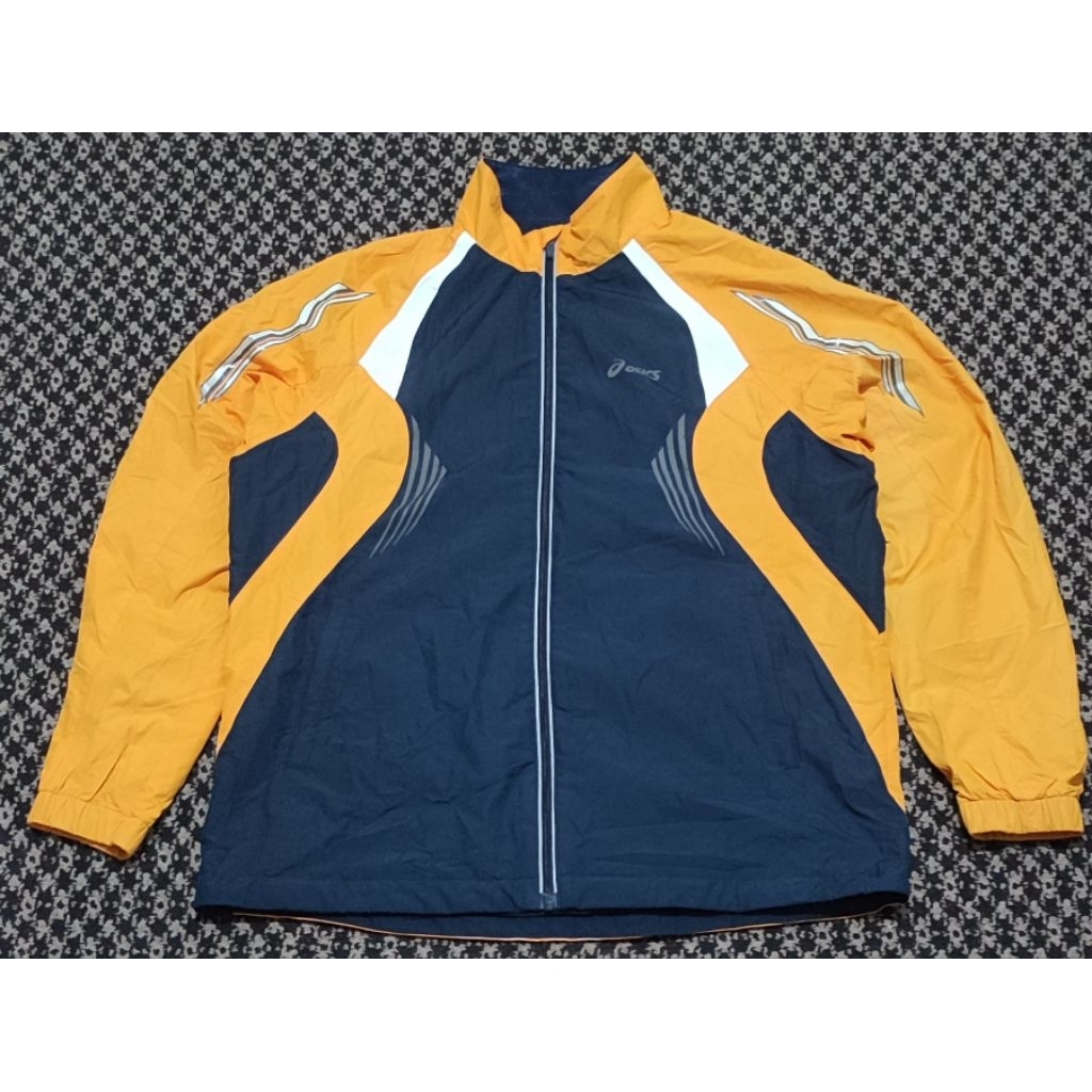 Jaket Sport Windbreaker Asics Colourblock 2 Tone