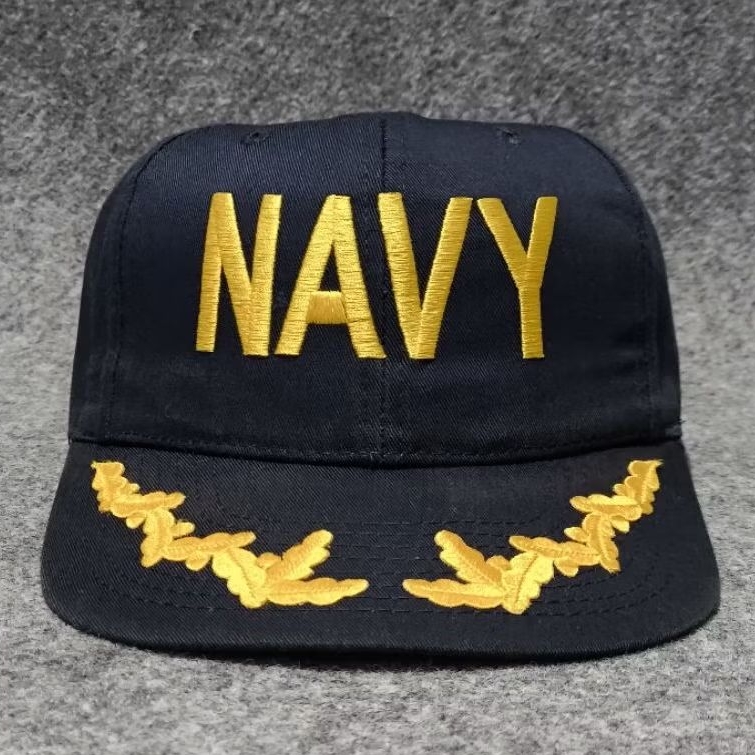 US NAVY SCRAMBLE BIG SCRIPT SNAPBACK HAT