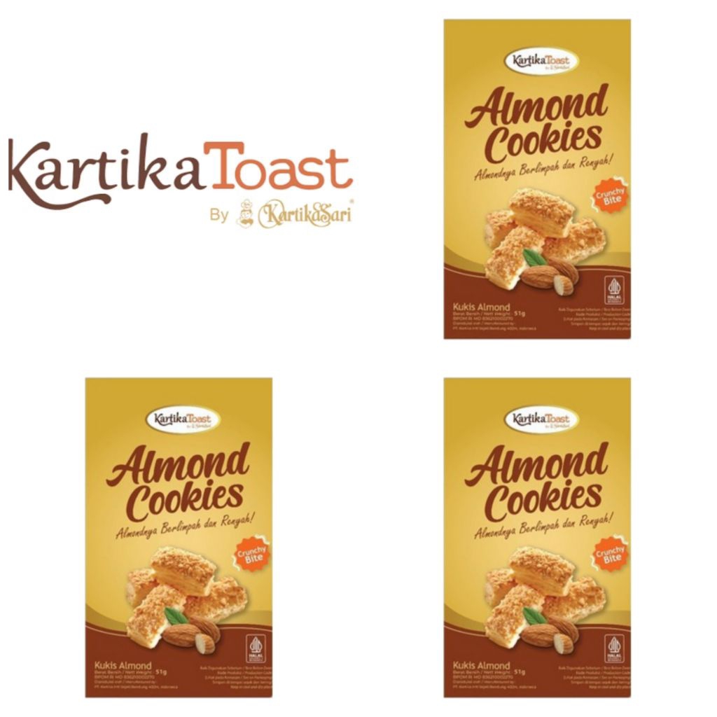 Kartika Toast Almond Cookies 51 Gr