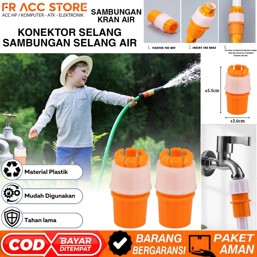 Konektor Selang Sambungan Kran Konektor Selang AIR Sambungan Selang AIR TAMAN / KAMAR MANDI Sambunga
