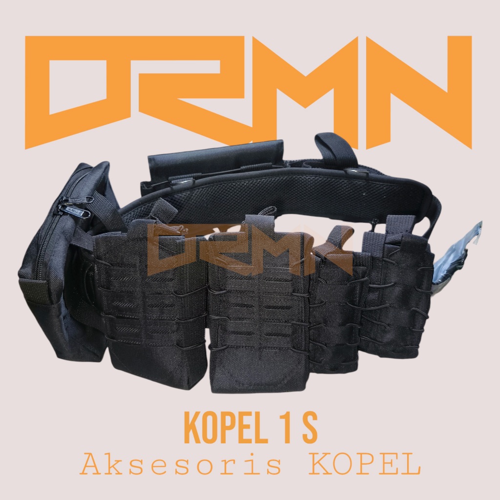 DRMN Ikat Pinggang Pria Kopel SET TACTICAL LASER Custom magazine wallet Tas dompet 1 SET