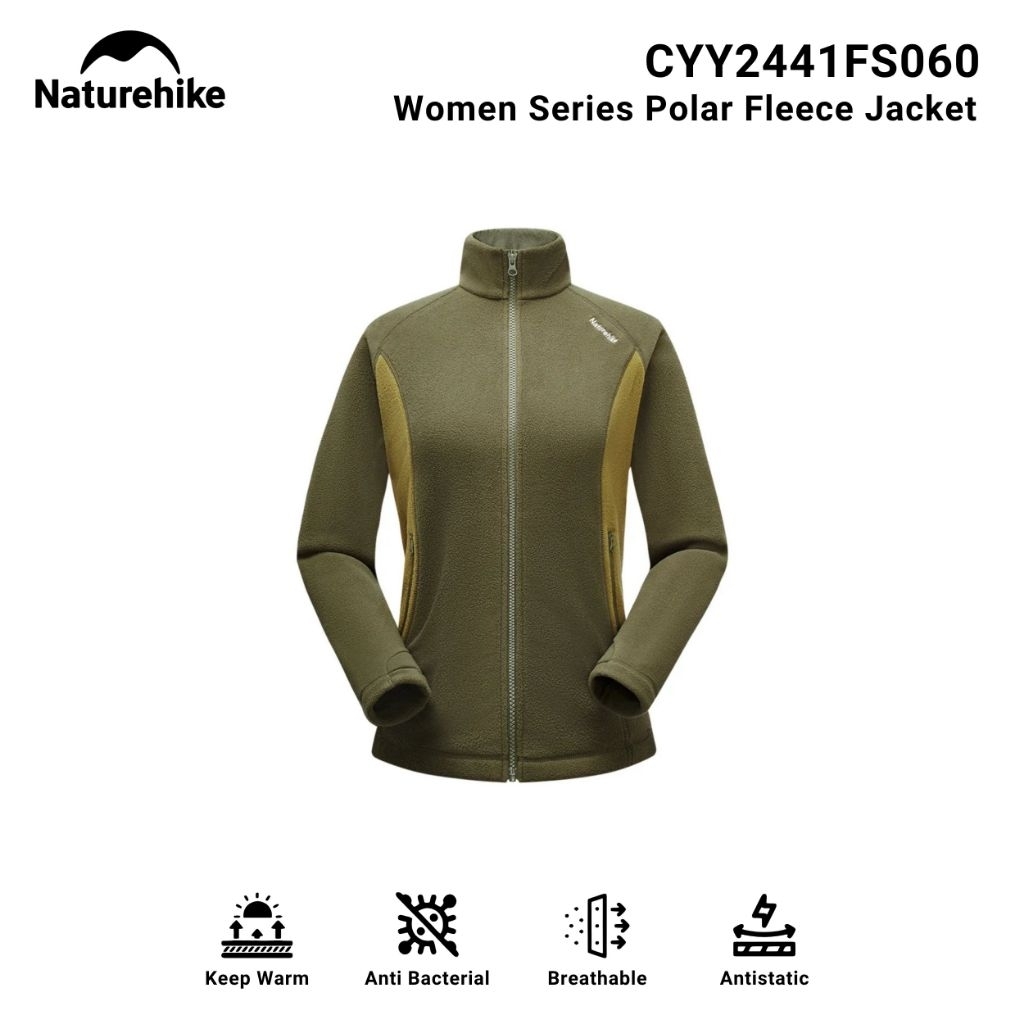JAKET NATUREHIKE CYY2441FS060 POLAR FLEECE JACKET JAKET OUTDOOR WANITA WOMEN SERIES PENDAKI GUNUNG H