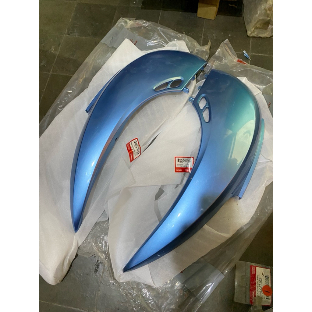 cover body scoopy karbu biru ori original ahm