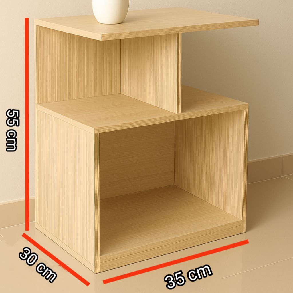 Meja Samping Minimalis – Meja Nakas Multifungsi 35×30×55 cm – Furniture Rumah Modern. kaguya decor
