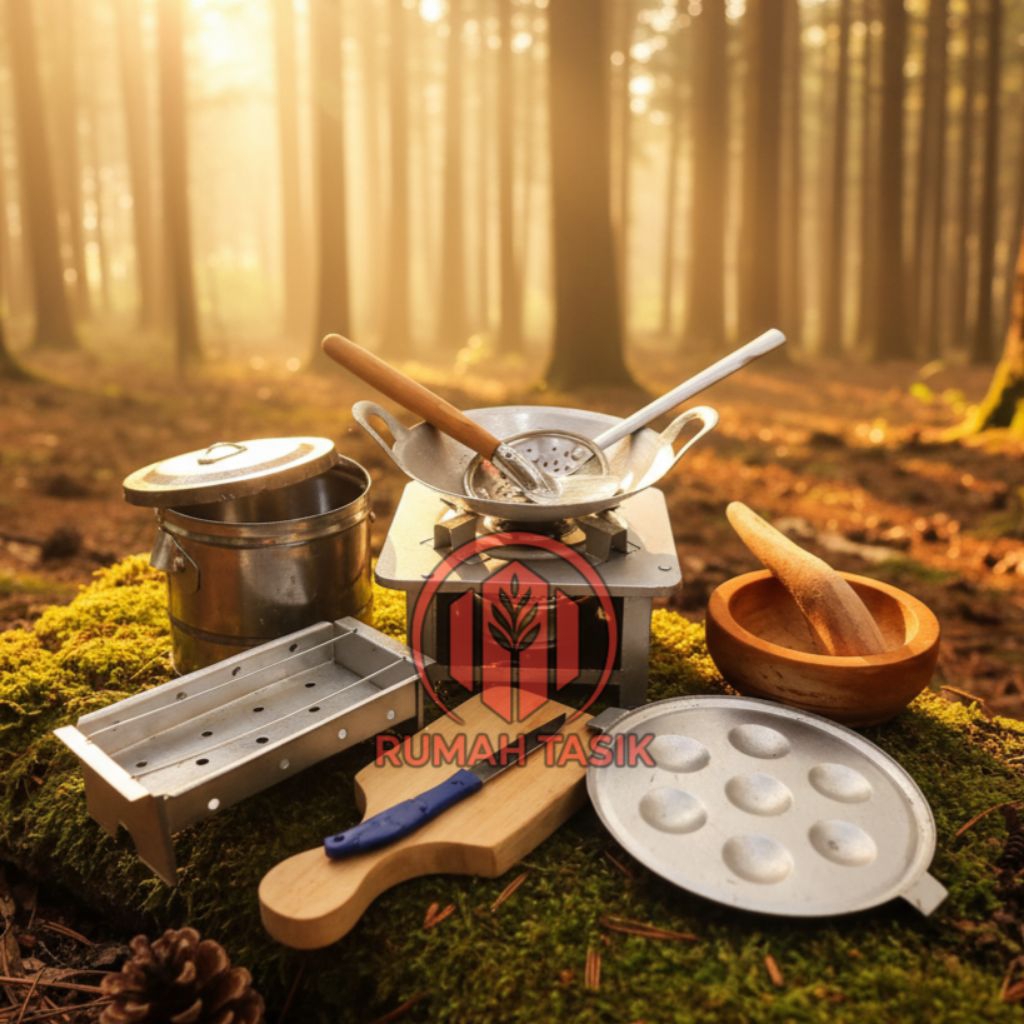 Rumah Tasik Peralatan Masak Masakan Anak Paket Terhits Kompor Spirtus