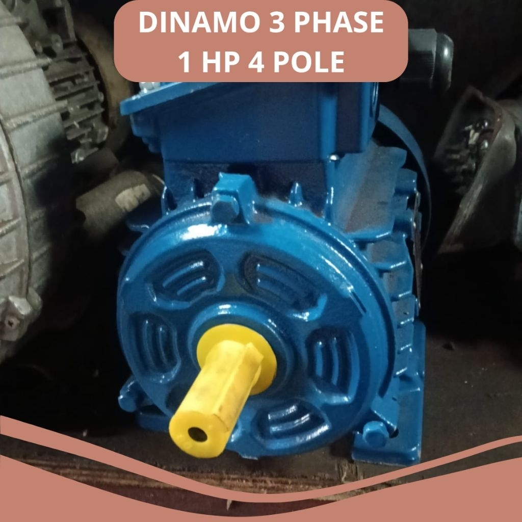 DINAMO ELEKTRO MOTOR KONDISI BEKAS 1 HP 3 PHASE RPM 1500 | SUPPLIER DINAMO SURABAYA | DINAMO MESIN P