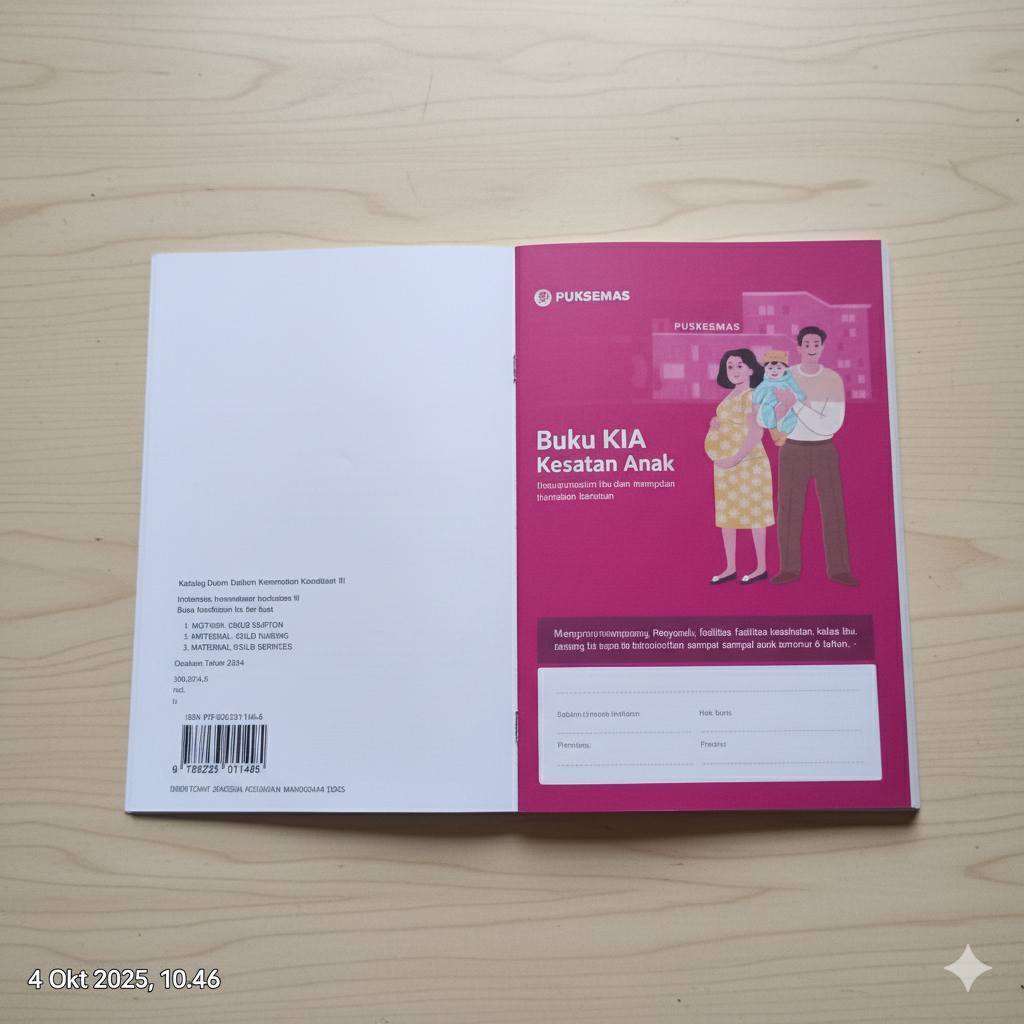 PAKET 50PCS buku KIA 2025 (Buku Kesehatan Ibu dan Anak) buku kia terbaru buku ibu hamil buku pink