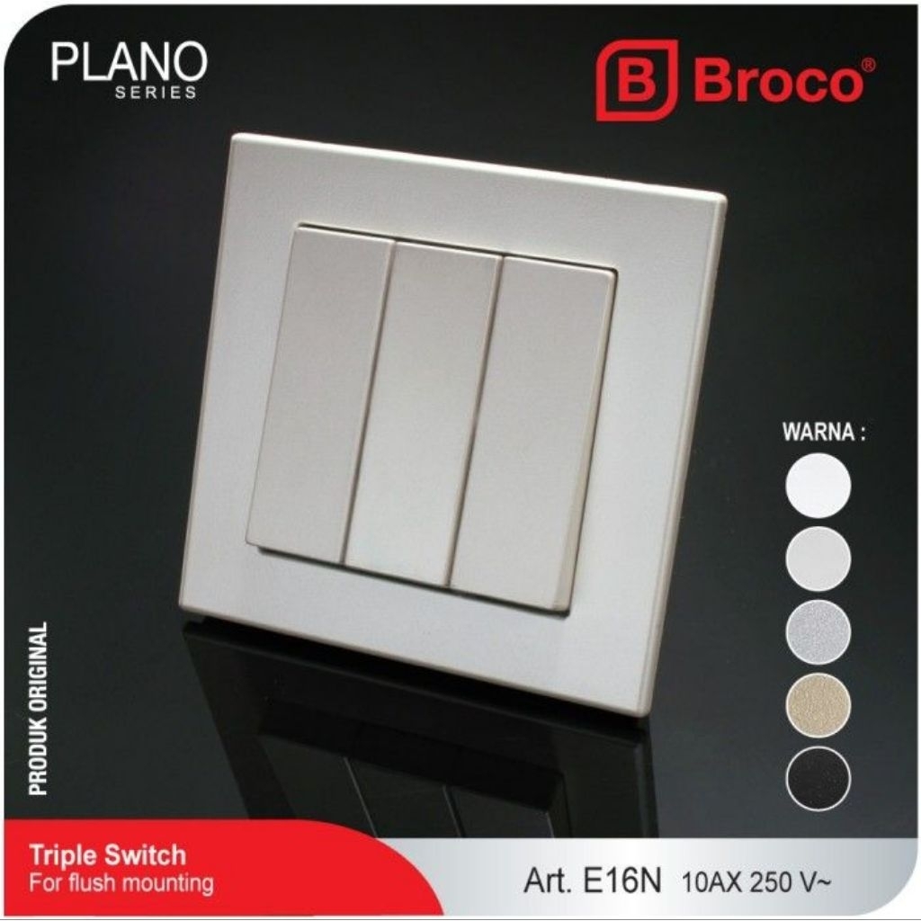 Saklar Broco Plano / Saklar Plano 3
