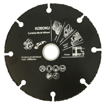 Kosoku Carbide Cutting Multi Wheel/Mata Potong Multiguna