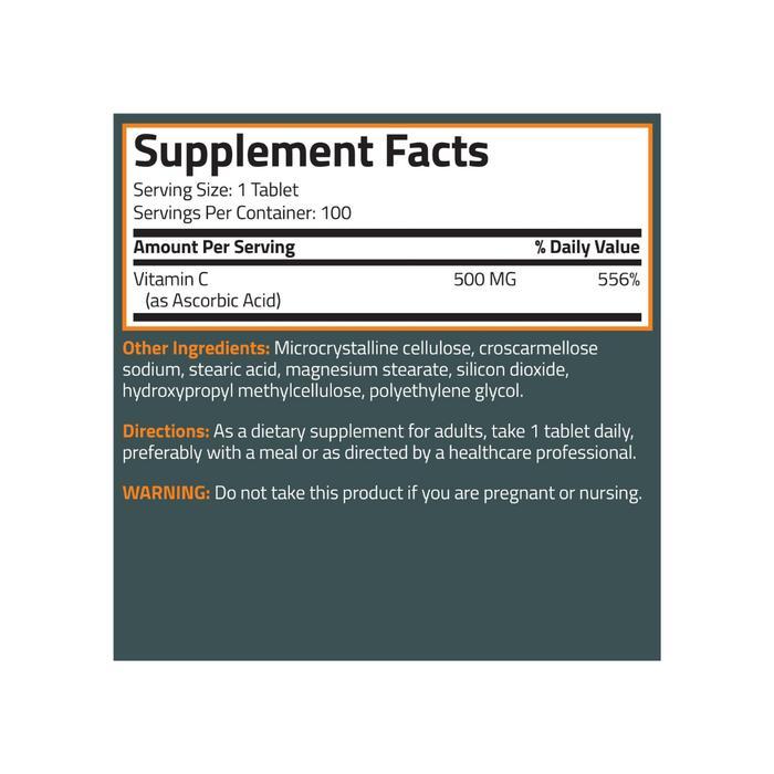 Baru BRONSON Vitamin C 500MG / 1000MG Bronson BASICS 100tabs / 200tabs Termurah