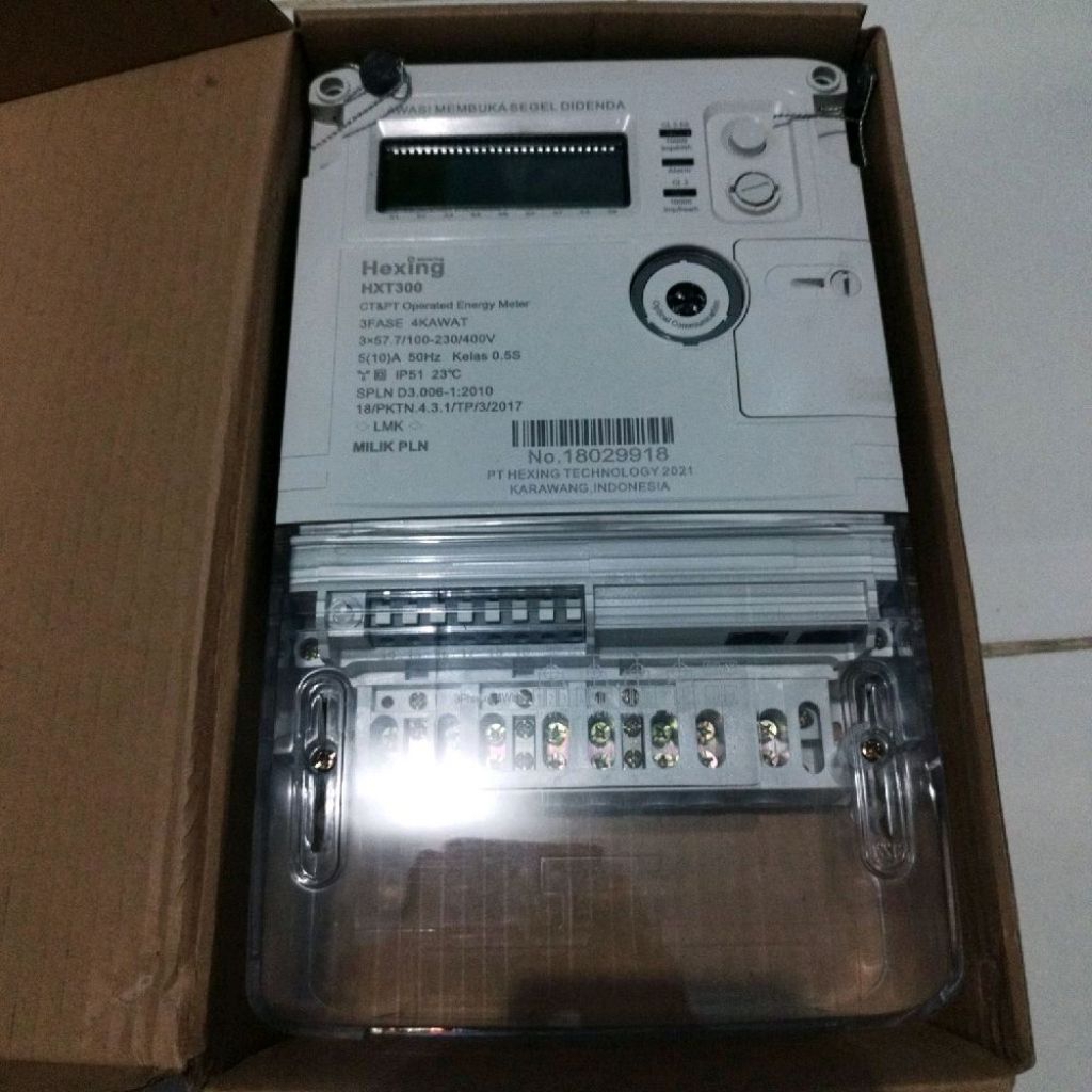 KWH Meter 3Phase HEXING 5(10)A HXT300