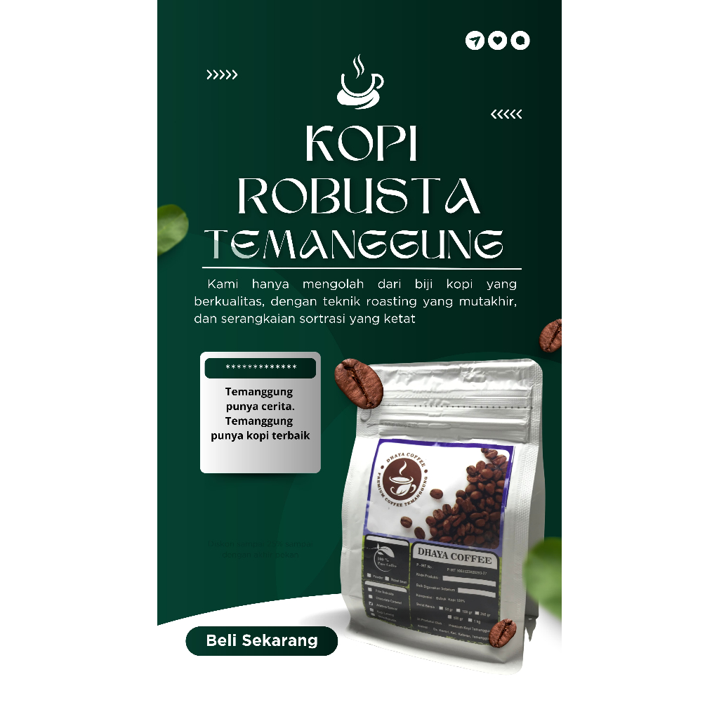 KOPI ROBUSTA TEMANGGUNG / KOPI / ROBUSTA