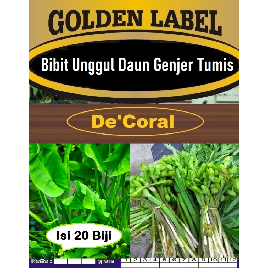 Bibit Unggul Daun Genjer Tumis | Biji Benih Tanaman Genjer | Biji Bibit Daun Genjer