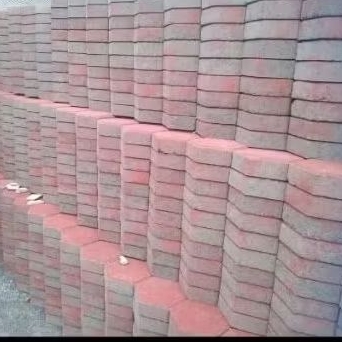Paving block s6 merah/permeter