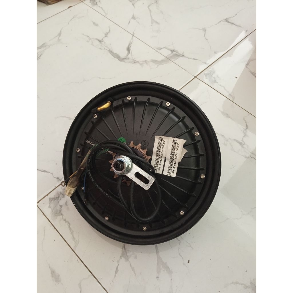 mo bldc/brushless ring 10/14x2.50...spek 36/48v 500watt....Kondisi baru