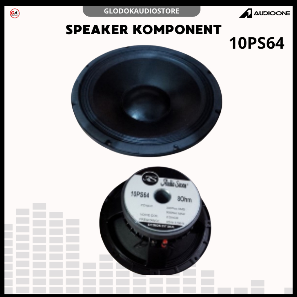 Speaker Audio Seven Komponen 10 Inch Audio Seven 10PS64 Model B&C Original 600Watt  | GA