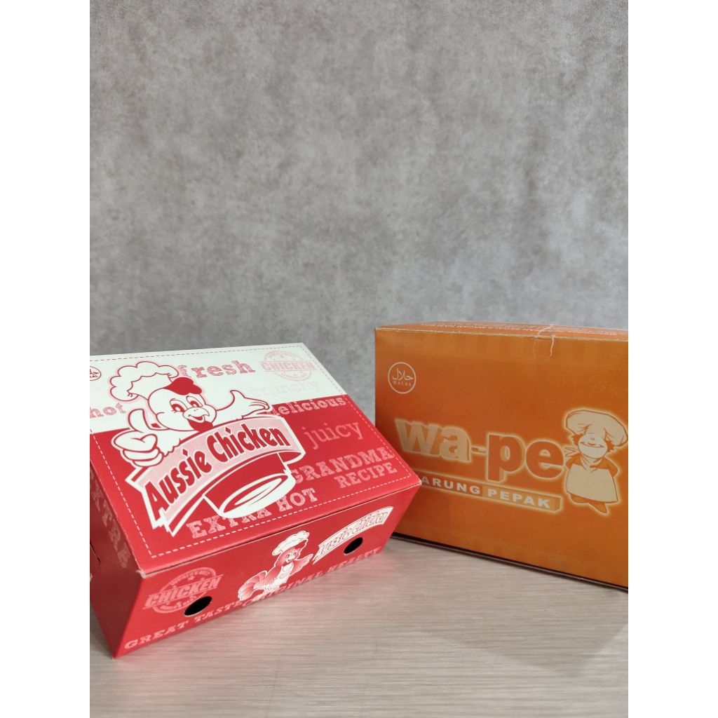 Box Makanan / Ayam Geprek Custom Logo