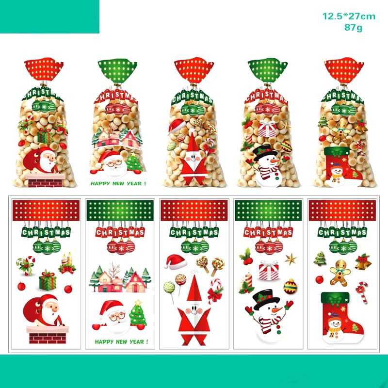 [ECER] Plastik Snack Natal Lucu Bungkusan Hampers Souvenir Parcel Christmas Bags