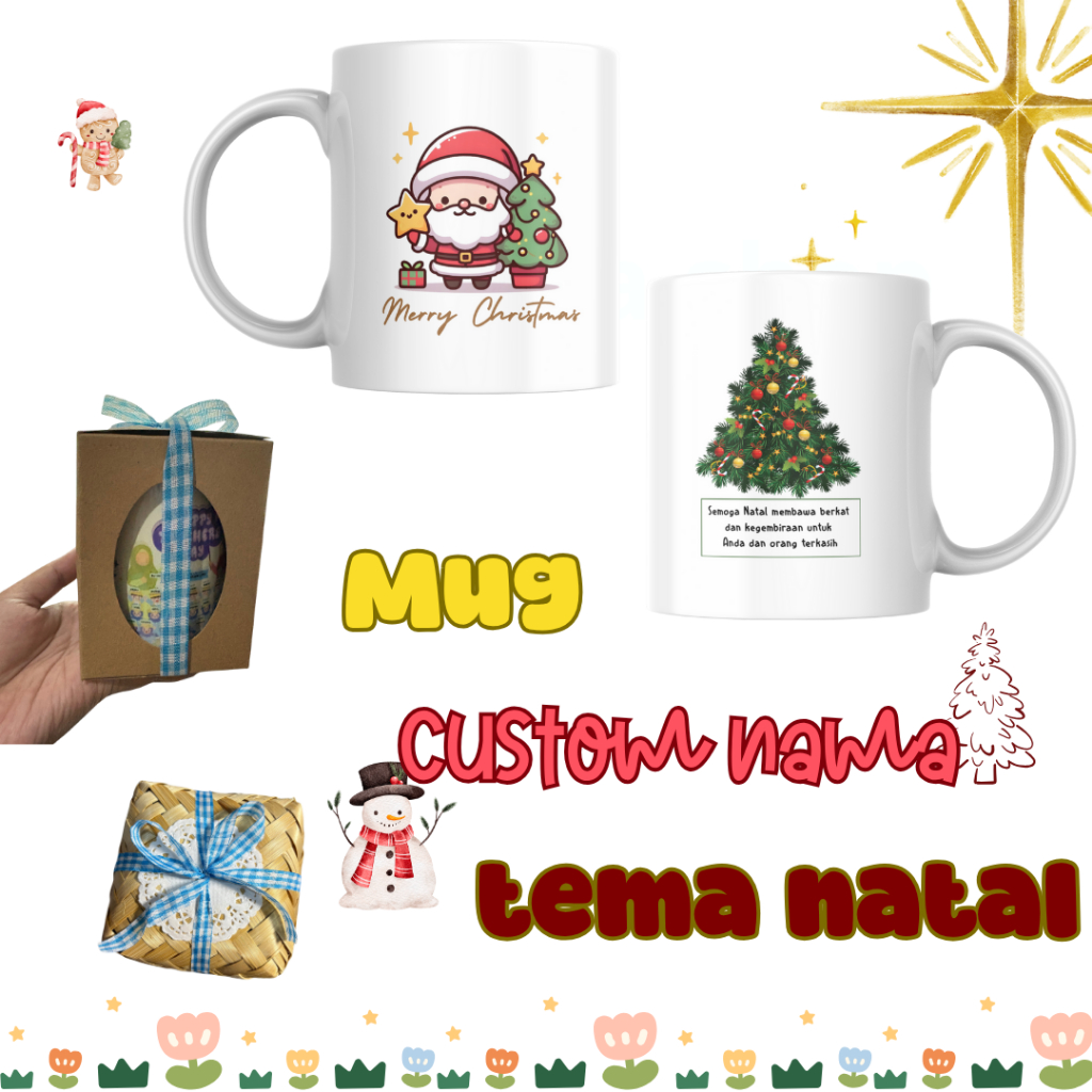 MUG NATAL SOUVENIR NATAL LUCU