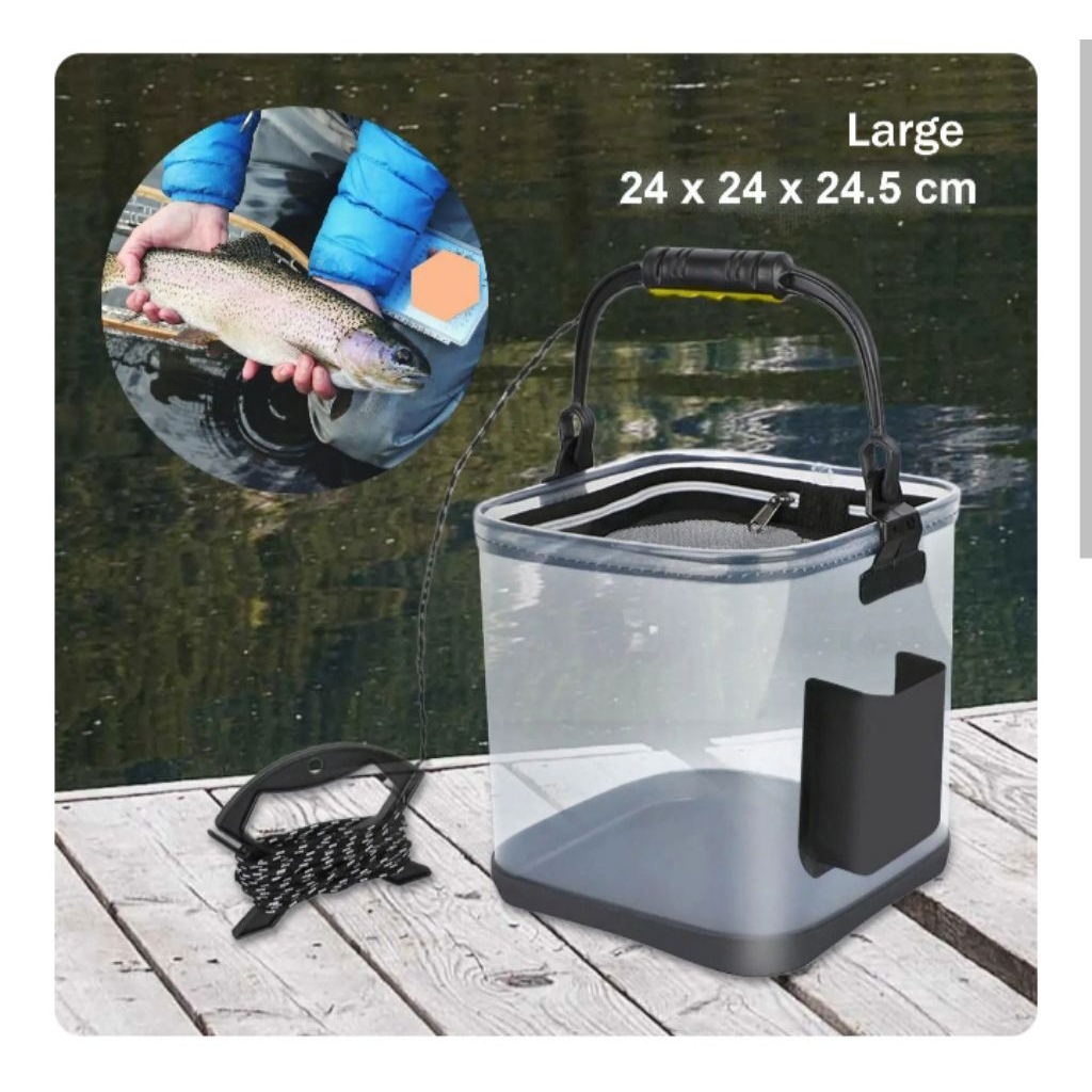 Ember lipat mancing ikan / wadah ikan saat memancing