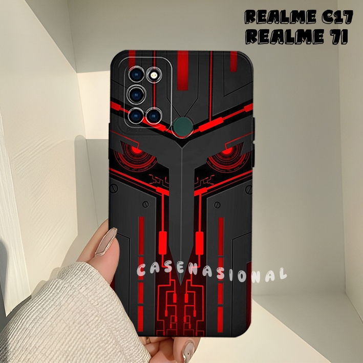 Silikon Realme C17 / 7i - Terbaru - Case Hp Realme C17 / 7i motif robot keren kekinian kesing murah 