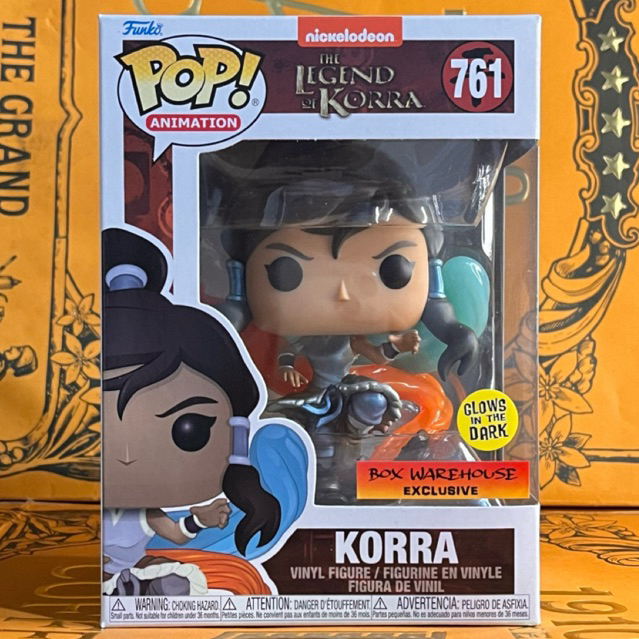 Funko Pop Animation: The Legend of Korra - Korra (GITD) Glow in The Dark #761 Box Warehouse Exclusiv
