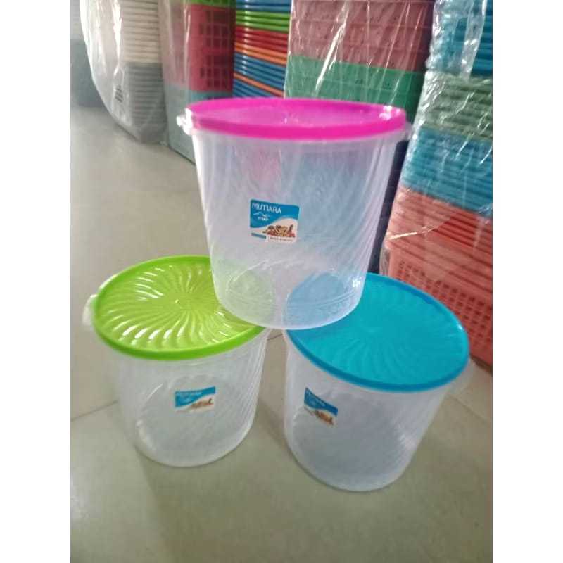 Toples KMP Plastik 2,5 Liter / Mutiara KMP BPL 047 / Toples Krupuk Plastik / Sealware