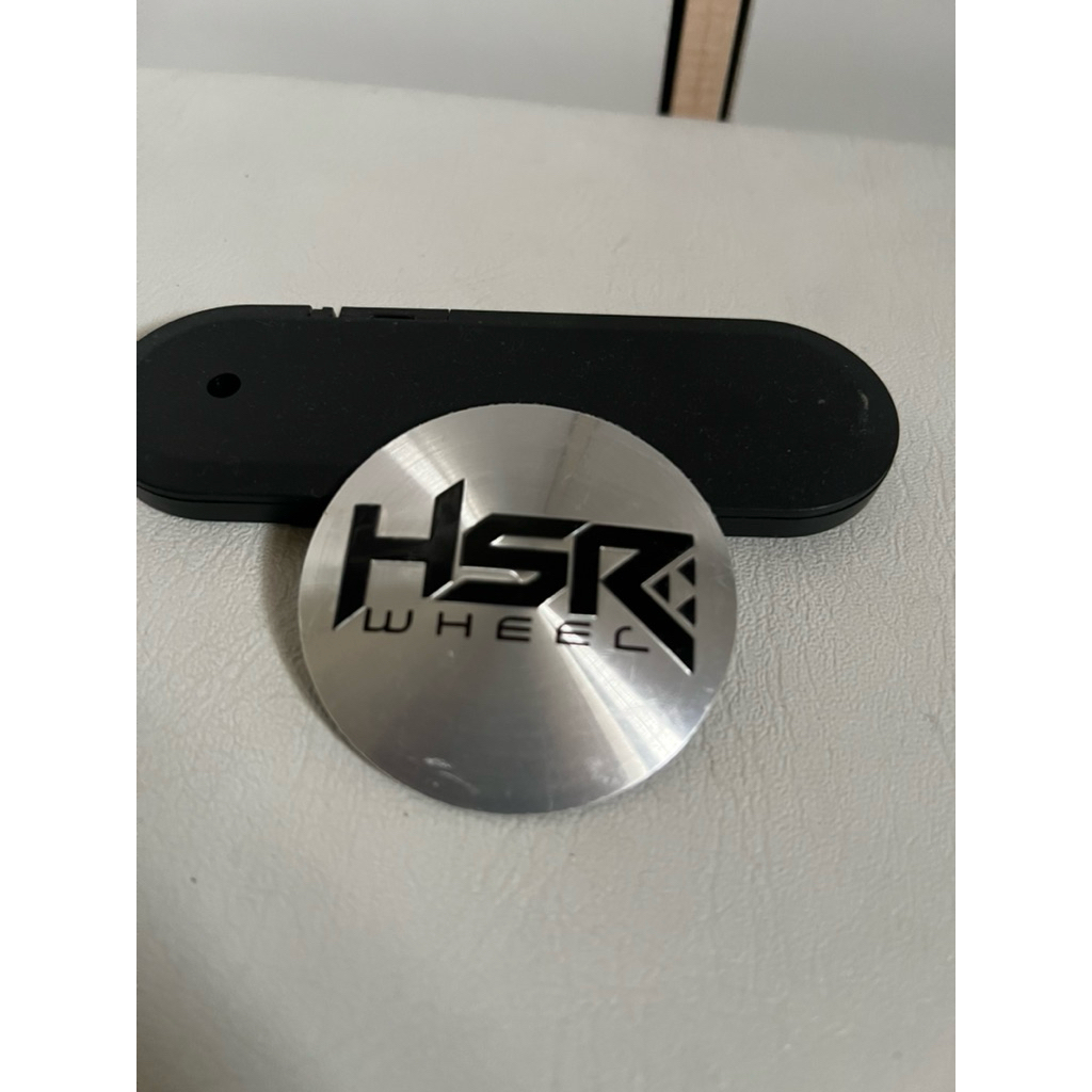 Logo Dop Velg Mobil Hsr wheel Original // Sticker Dop Pelek Hsr Ukuran 5,6cm Cembung