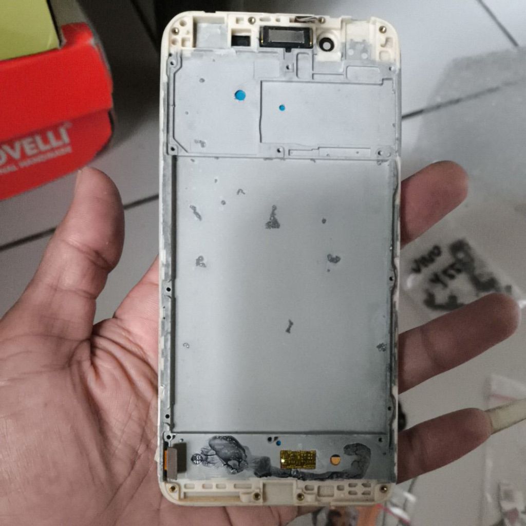 FRAME BAZEL LCD + BACDOR CASING VIVO Y65  ASLI COPOTAN ORIGINAL