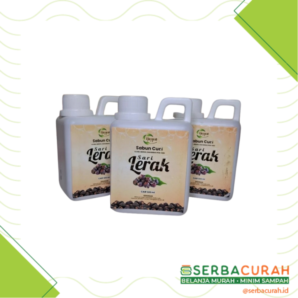 Ningrat Sabun Lerak Cair | Natural Detergent Liquid Soapnut | Jerigen 500 ml