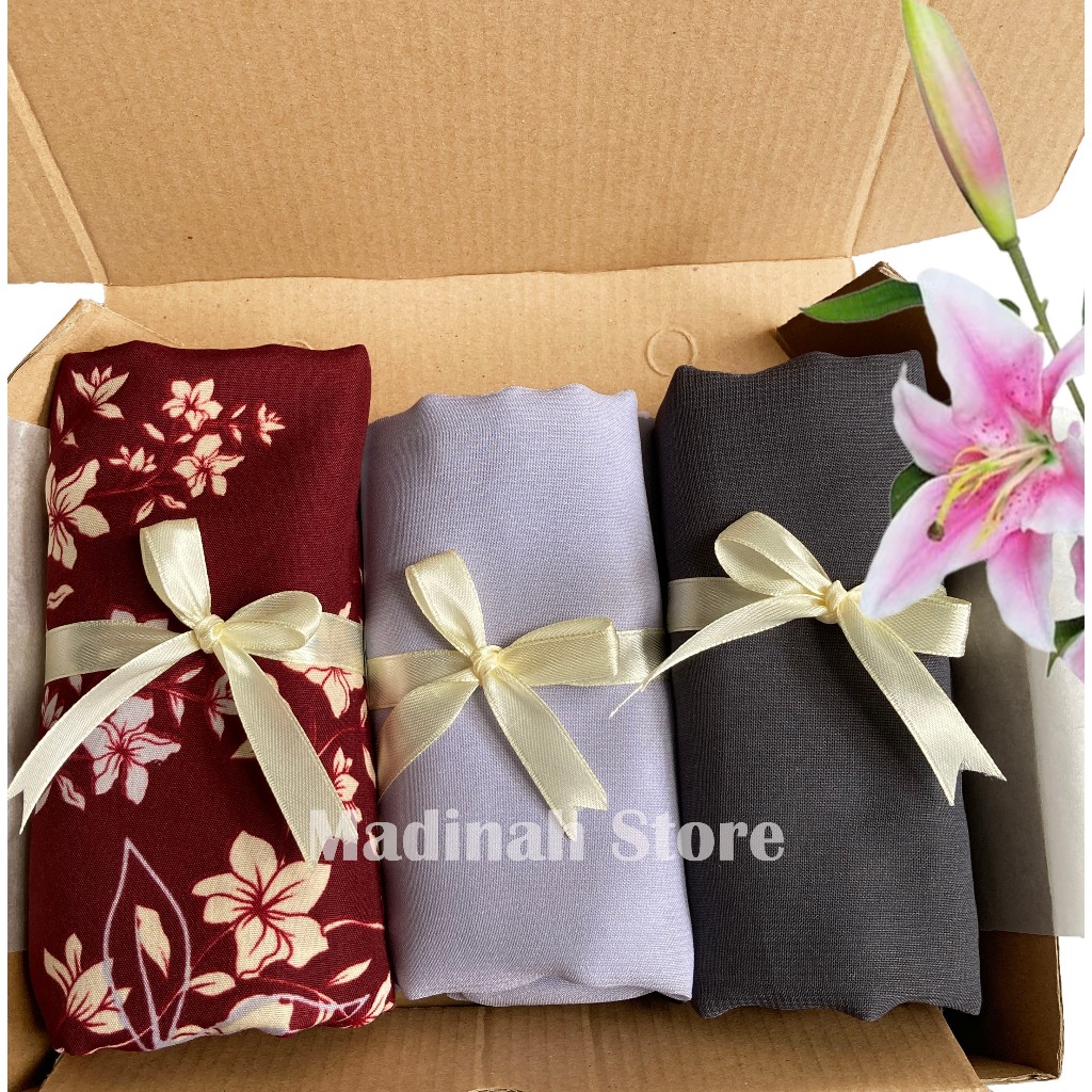 Souvenir Haji Umroh Hijab Kerudung | Hadiah Bingkisan Asli Lembut Adem Murah