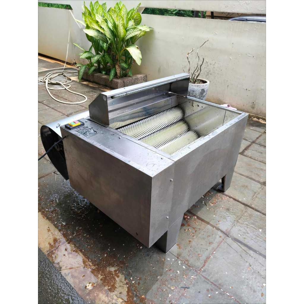 MAXPUMP Mesin Pengupas Pembersih Kupas Kentang Jahe Singkong Mesin Kupas Pembersih Pencuci Kerang Sa