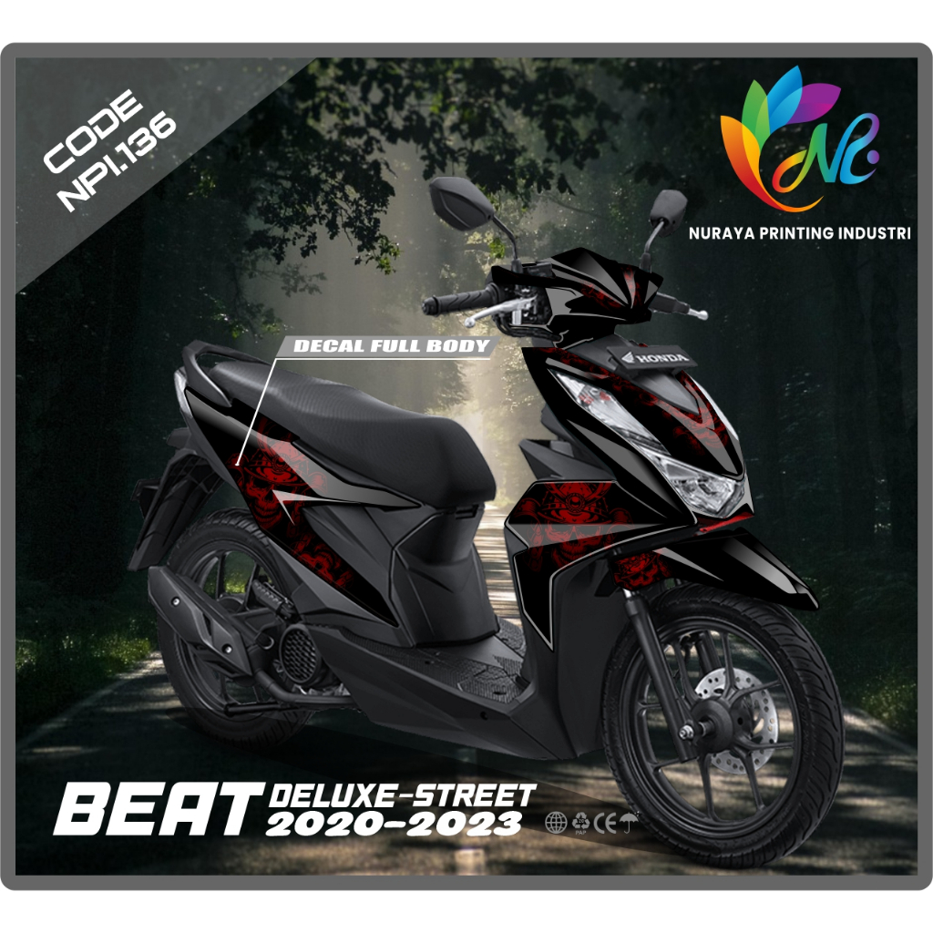 COD Sticker Decal Full Body Honda Beat Deluxe Beat street 2020 2021 2022 2023 Sticker Full Body Beat