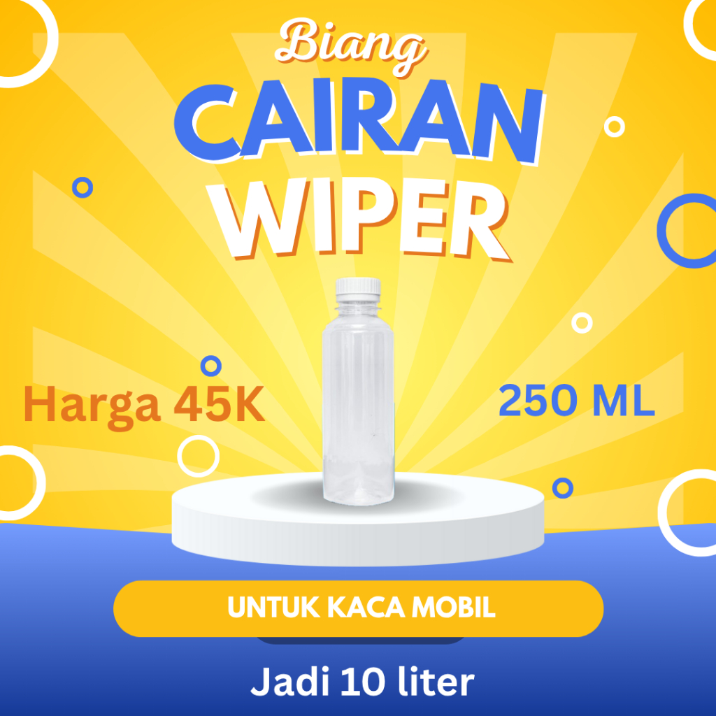 Cairan Wiper Mobil Formula Anti Jamur & Anti Kerak | Cegah Mampet Nozzle