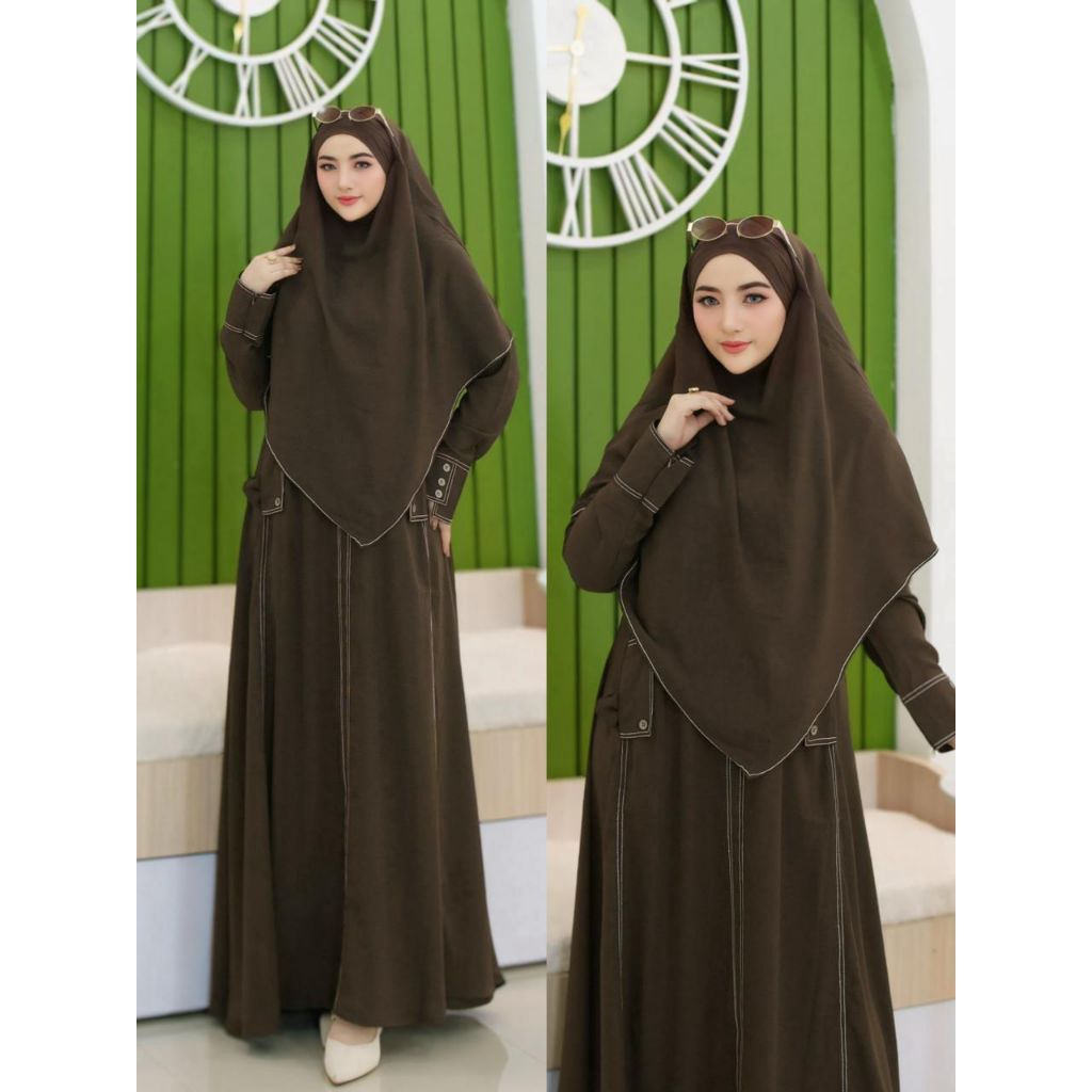KHADIJAH SET KHIMAR BY SYAFEERA SYARI GAMIS PAULISTA