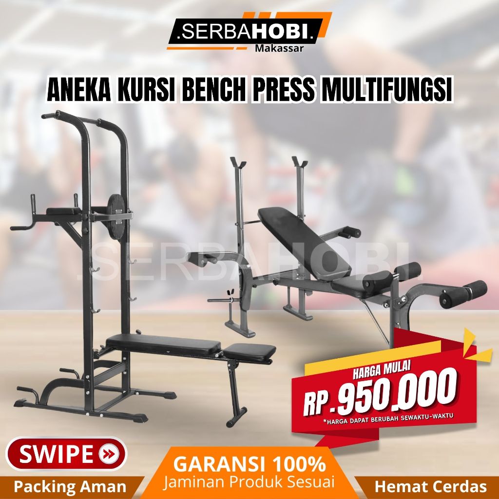 Bench Press Termurah , siap pakai / bench press Fitness station Multifungsi