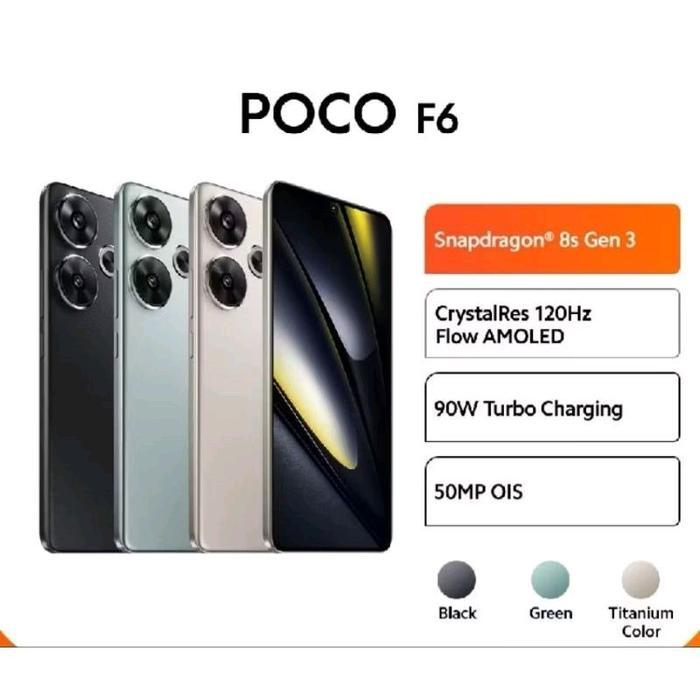Xiaomi Poco F6 5G Ram 8/256GB | Ram 12/256GB Garansi Resmi