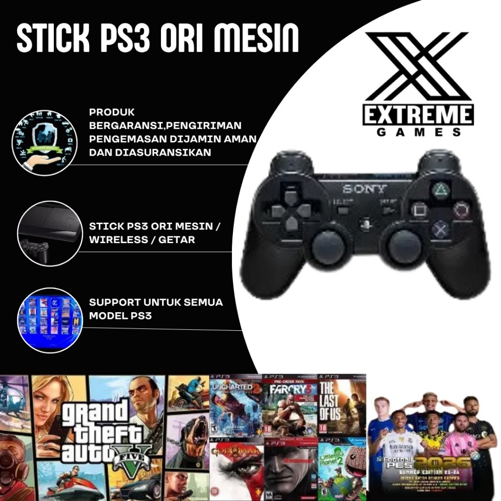 stick PS3 Ori Mesin Stick PS3 Original Dualshock