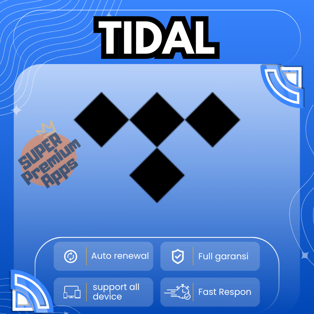 [1 Bulan] Tidal Premium | Full Garansi