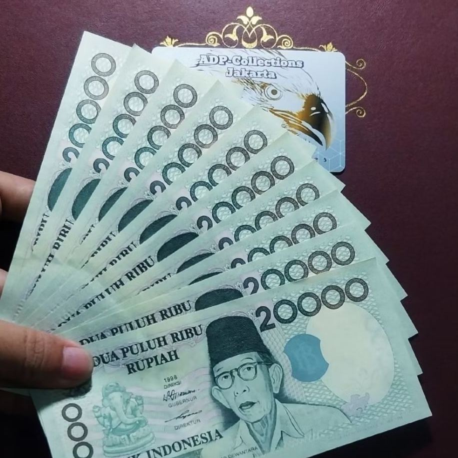 Uang kuno 20.000 ki hadjar 1998 imp 1998