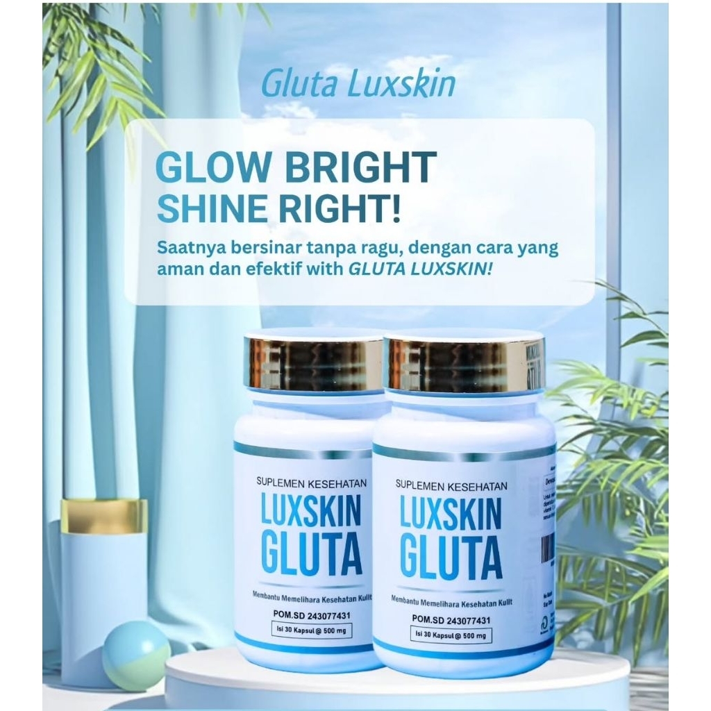 Skincare dalam glowing Glutaluxskin perawatan wajah alami skincare wanita terbaik skincare wajah ski