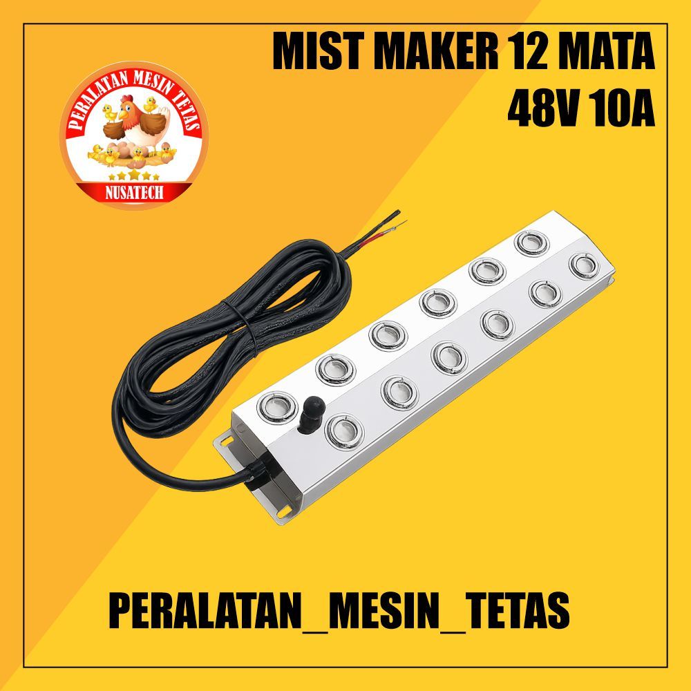 Mist Maker Ultrasonic 12 mata Pengkabut/Pengembun Humifider Terbaru