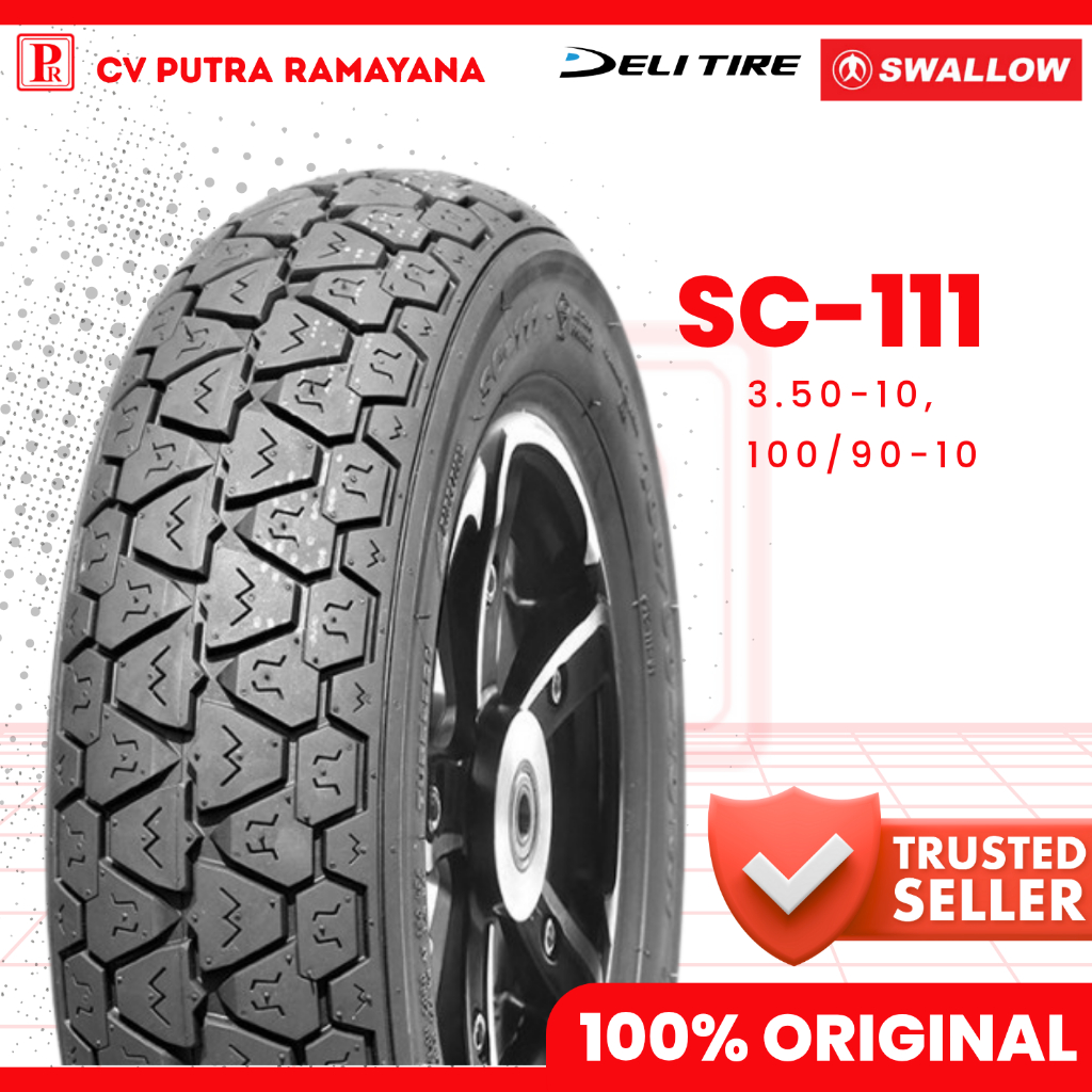 Ban Motor Swallow SC111 Vespa 350-10 Tubeless Original