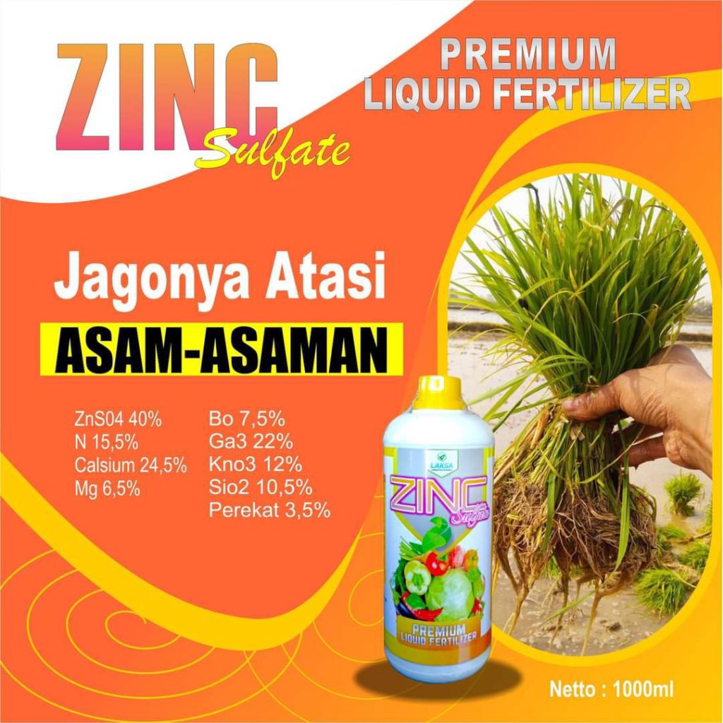 Pupuk cair ZINC SULFATE zink 1 liter