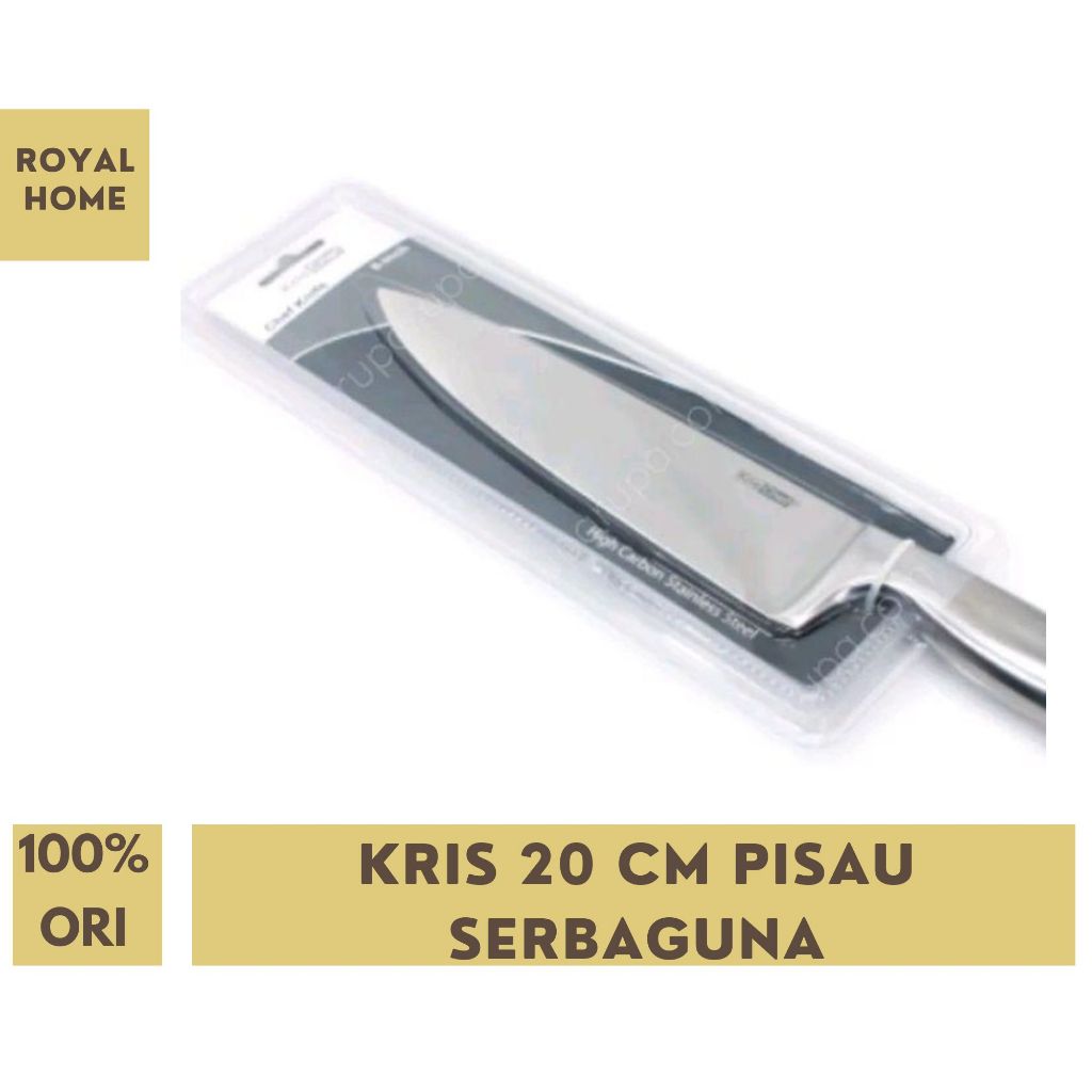 Kris 20 Cm Pisau Serbaguna Chef Knife 8Inch Pisau Dapur Stainless Steel