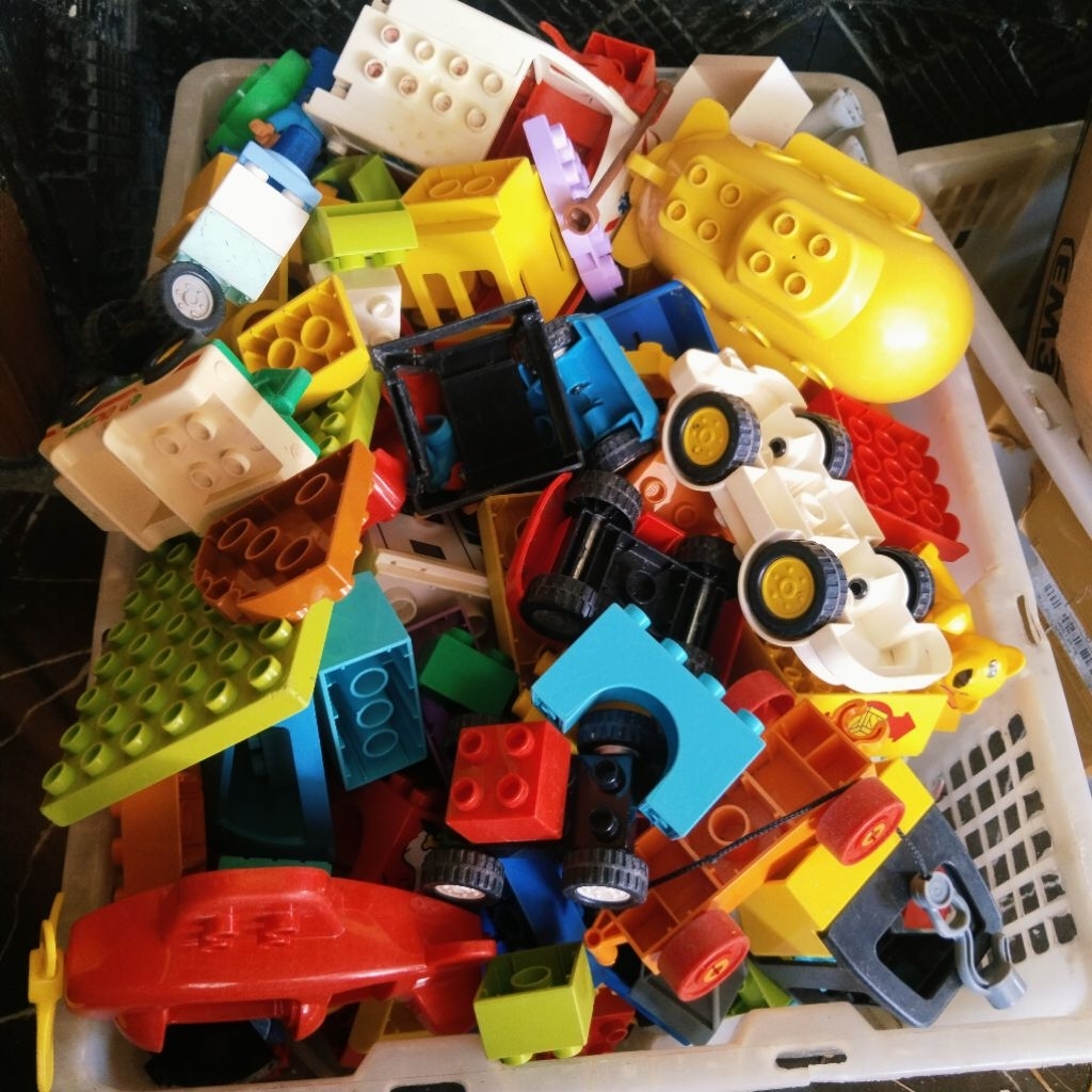mainan lego duplo original curah kiloan 1 kg