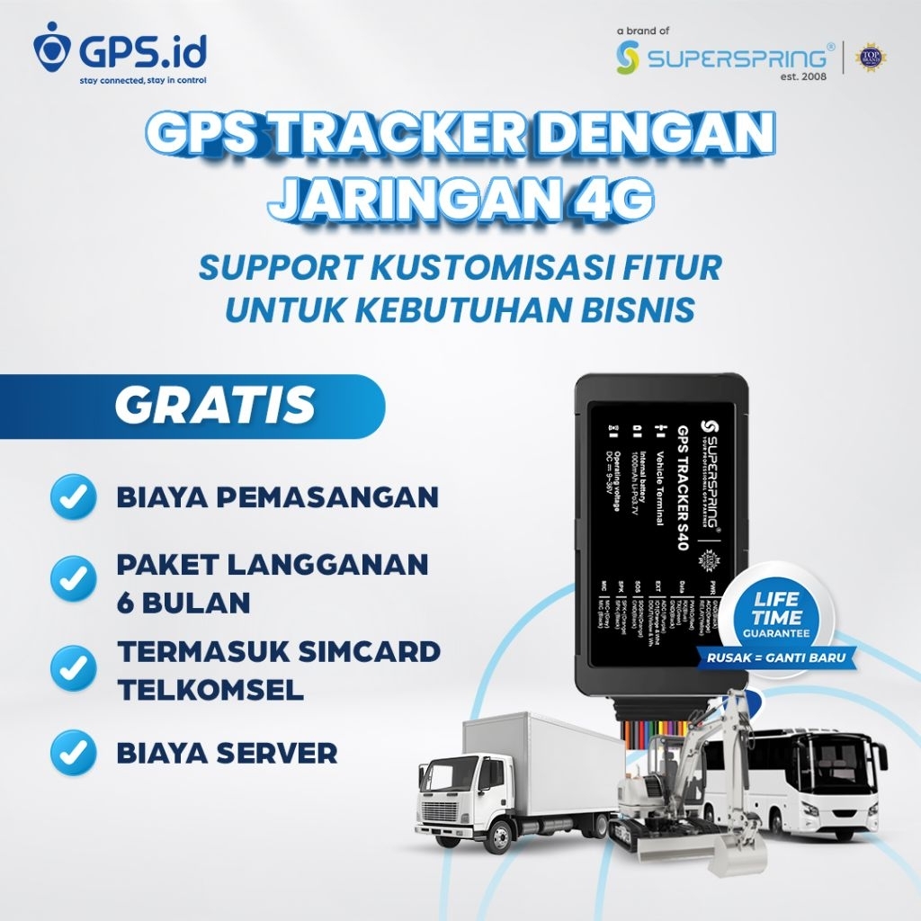 GPS TRACKER S40 BY SUPERSPRING | PELACAK MOBIL