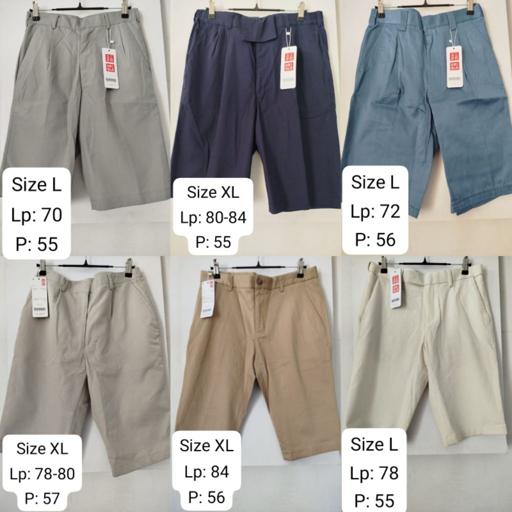 Uniqlo celana chino pendek pria