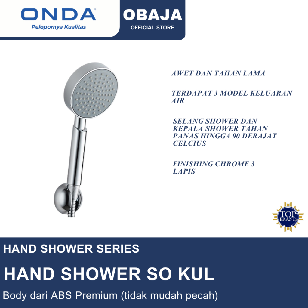 Onda Hand Shower SO KUL / Hand Shower Onda / Shower Mandi SO KUL Onda