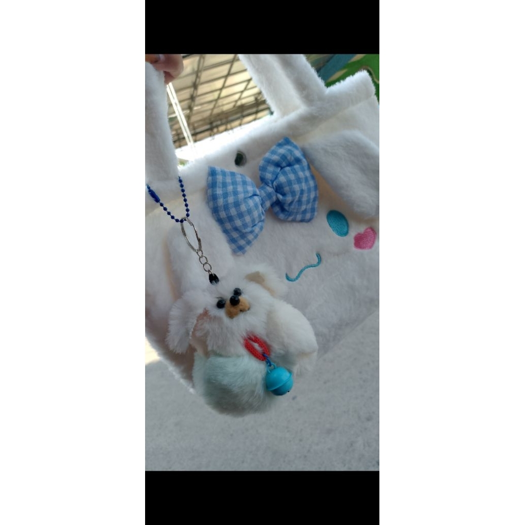 keychan boneka guguk lonceng, gantungan kunci motor/tas aesthetic boneka guguk lucu